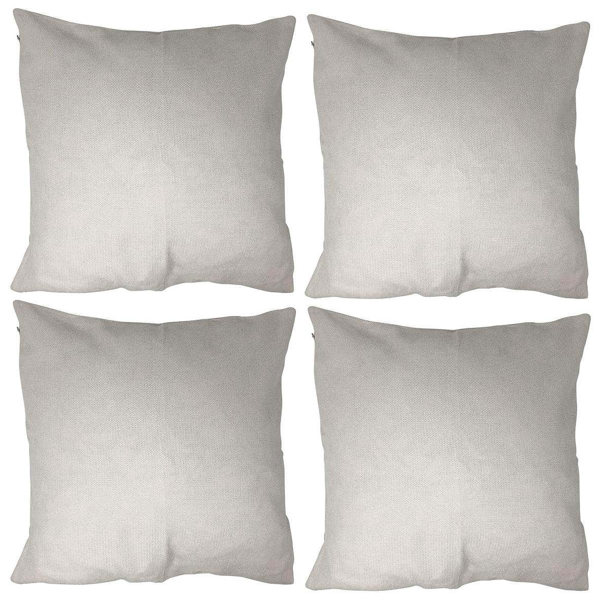 allgala Decorative Pillow Cover, 18" x 18" (Pack of 4), Off White