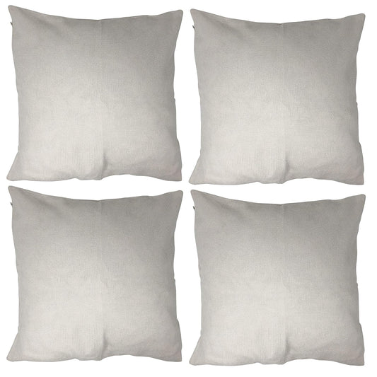 allgala Decorative Pillow Cover, 18" x 18" (Pack of 4), Off White