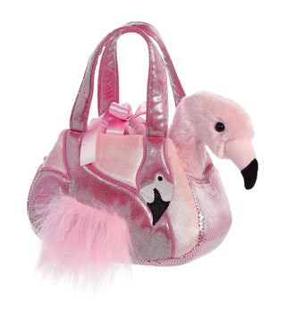 Aurora World Fancy Pals Luxe Boutique Purse Pet Carrier Ava Flamingo