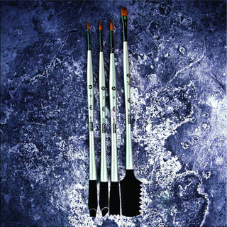 PRIMA MARKETING INC Paint Brush, Double-Sided Texture Brushes Set 2 - 4 pcs, Sil