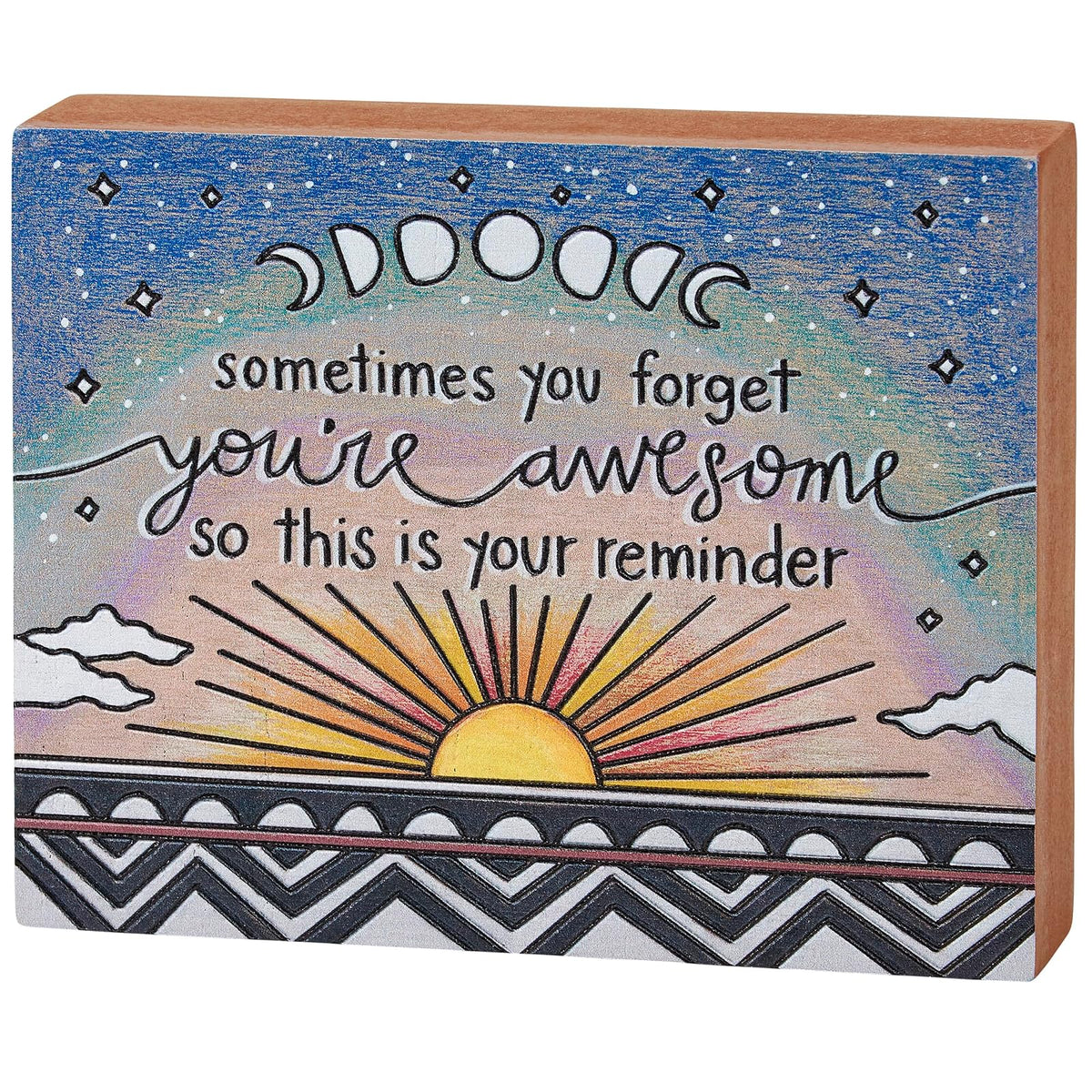 Primitives by Kathy Decorative Signage, 4 inches x 5 inches, Multicolor