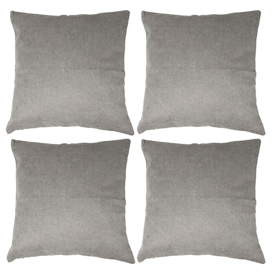 allgala Decorative Pillow Cover, 18" x 18" (Pack of 4), Grey