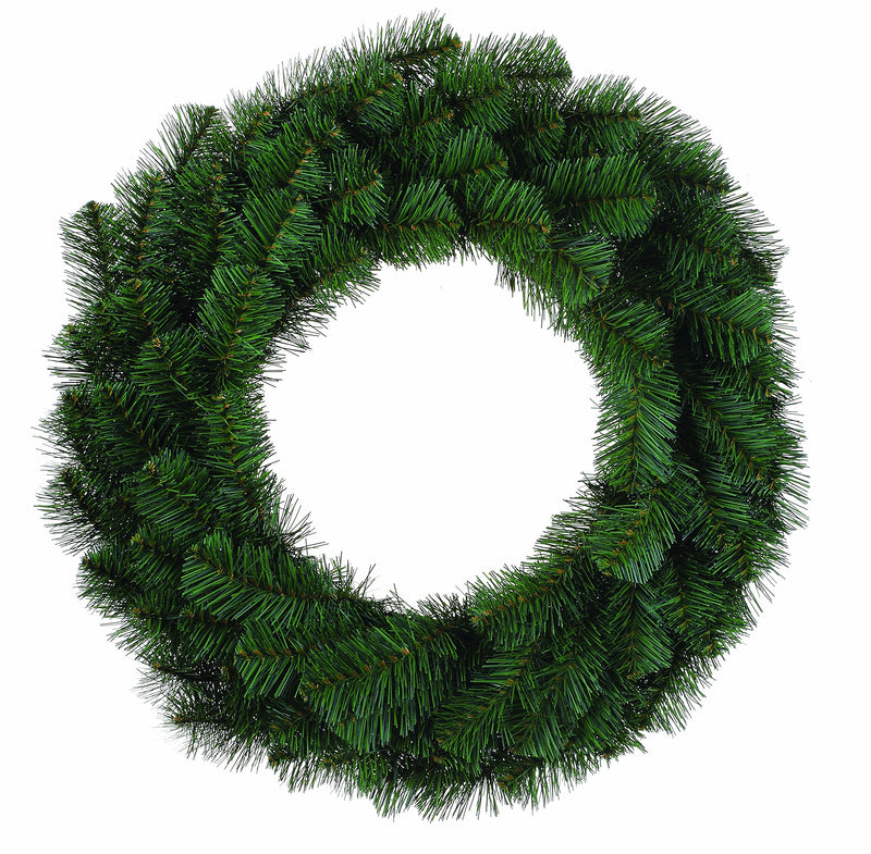 Douglas Fir Evergreen 24 Inch Artificial Decorative Hanging Christmas Wreath