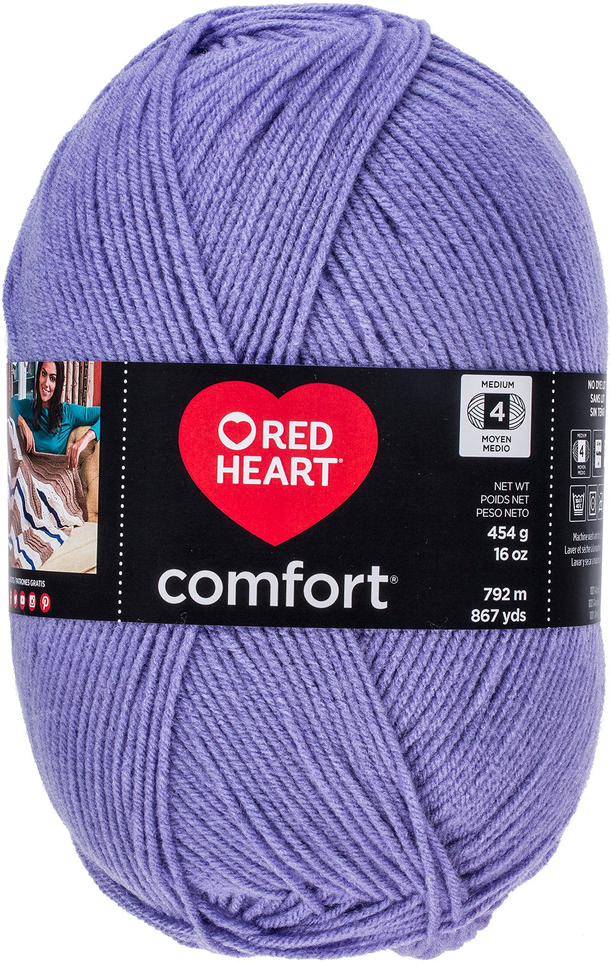 Red Heart Yarn, 4 (Medium), Periwinkle