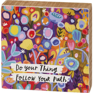 Primitives by Kathy Decorative Signage, Multicolor, Modern