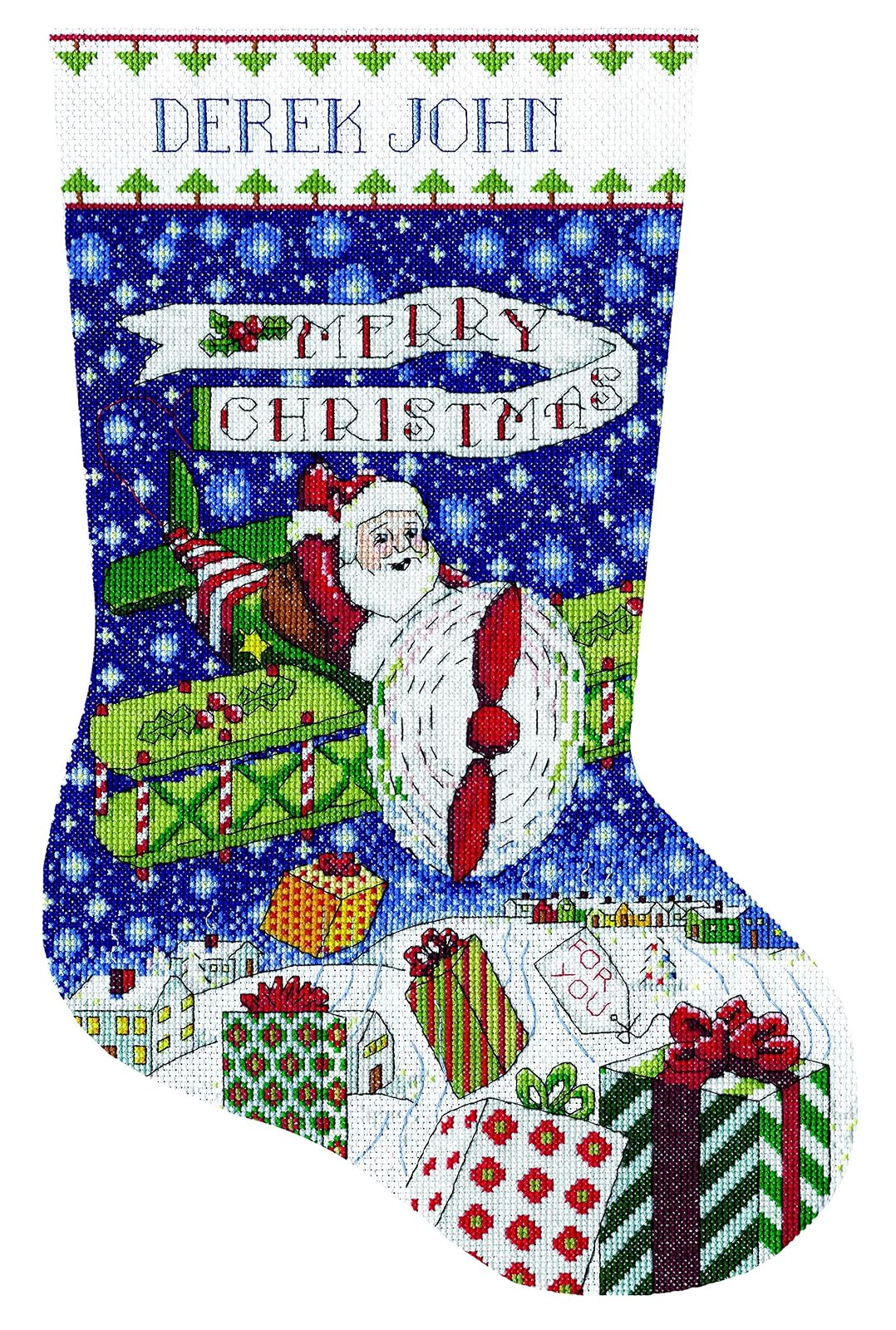Design Works Crafts Cross Stitch Stocking Kit, Various