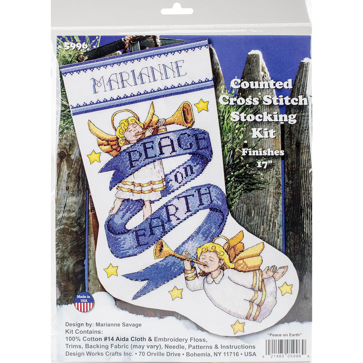 Design Works Crafts Art Craft Kit, 17 Inches, 17 Long 14 Count