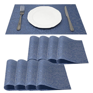 allgala Placemat, 18 x 12 inches, Blue Floral