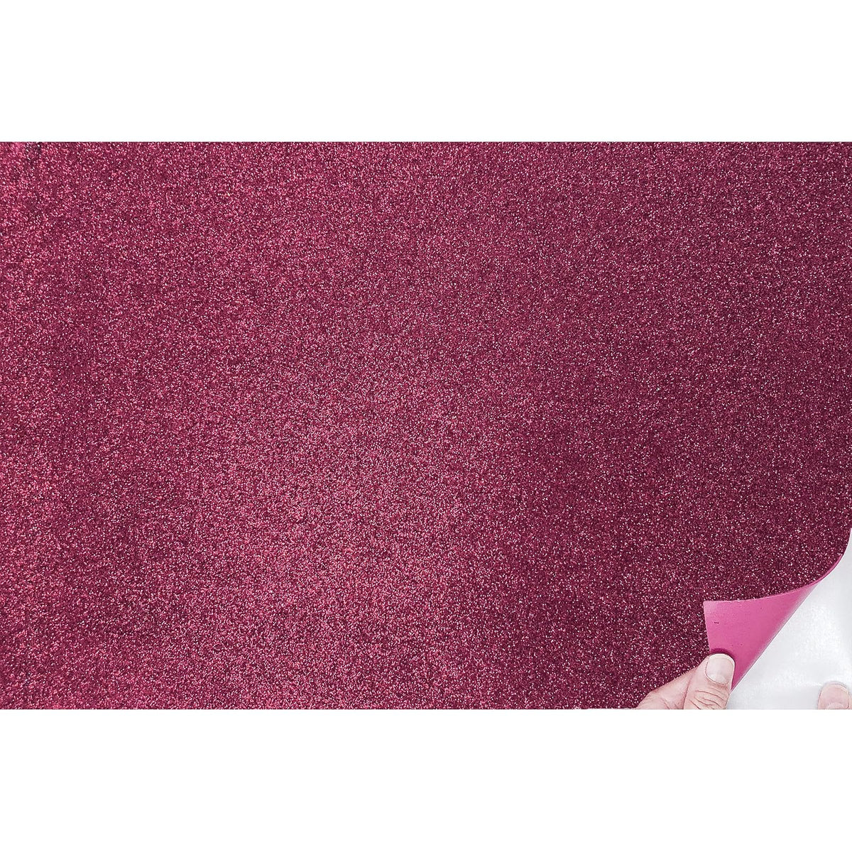 allgala Glitter, 12x16-Adhesive, Burgundy