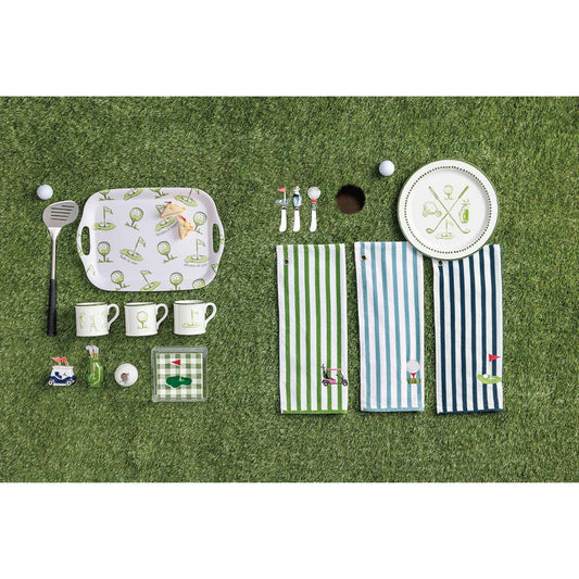 Mud Pie Napkin Holder, 6" x 6", Green