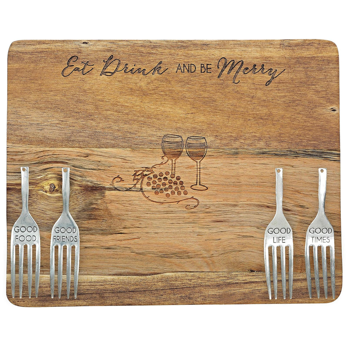 Pavilion Gift Company Cutting Board, 9"L x 7"W, Brown