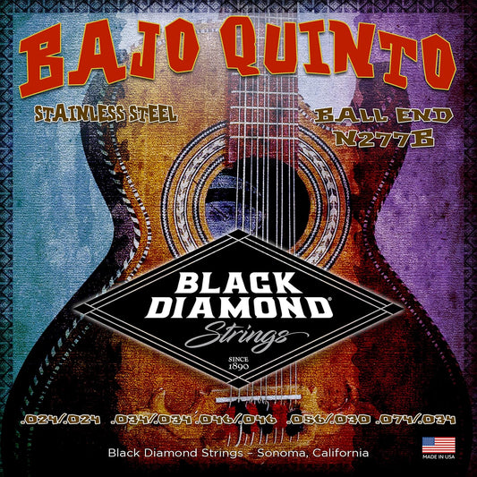 Black Diamond Strings® N277B Bajo Quinto Stainless Ball End .024 | .034 | .046 | .056 030 | .074 .034