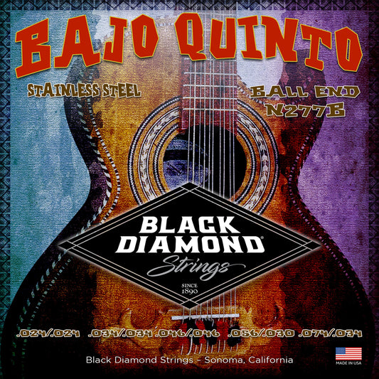 Black Diamond Strings® N277B Bajo Quinto Stainless Ball End .024 | .034 | .046 | .056 030 | .074 .034