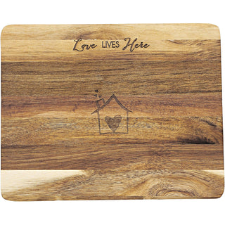 Pavilion Gift Company Cutting Board, 9"L x 7"W, Brown