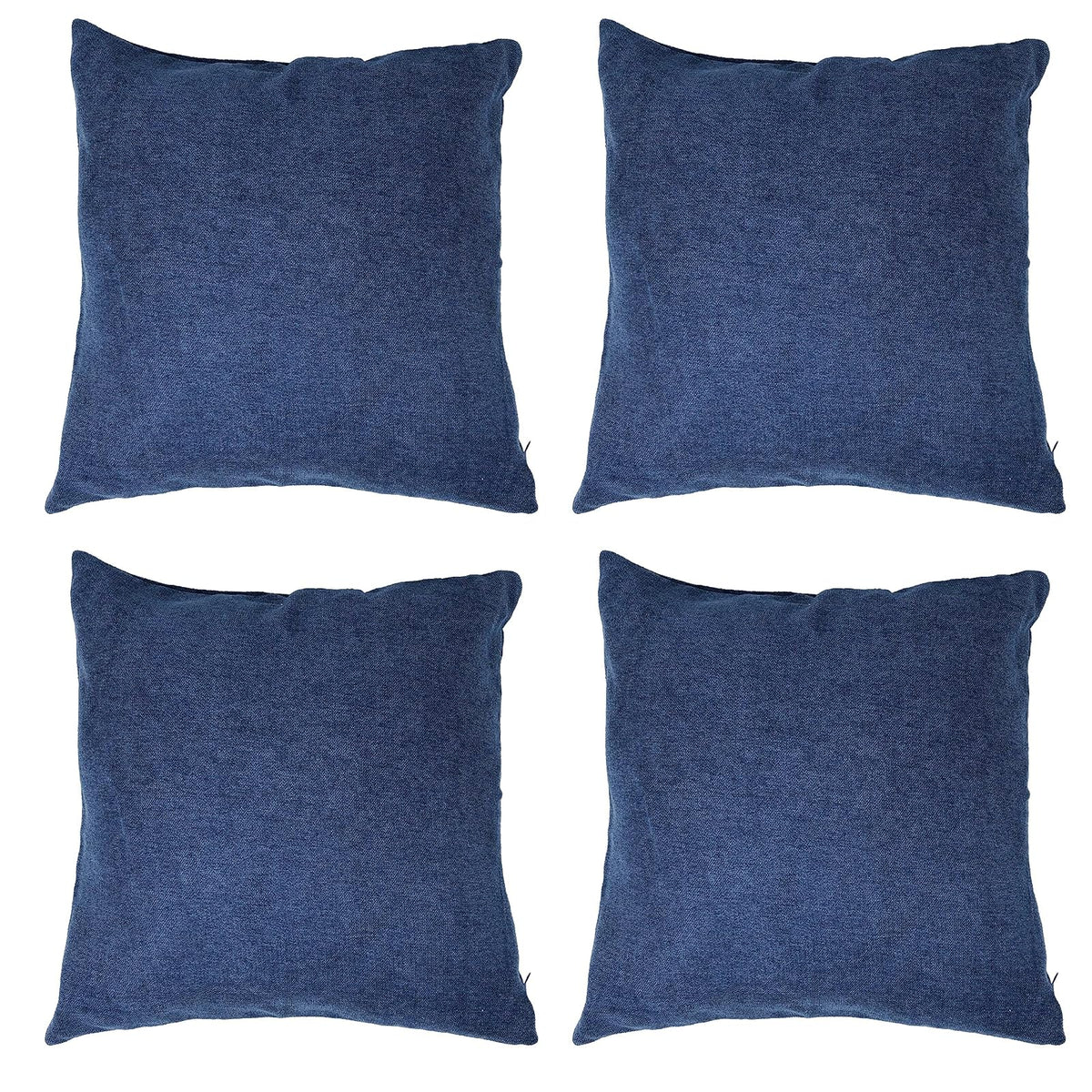 allgala Decorative Pillow Cover, 18" x 18" (Pack of 4), Navy