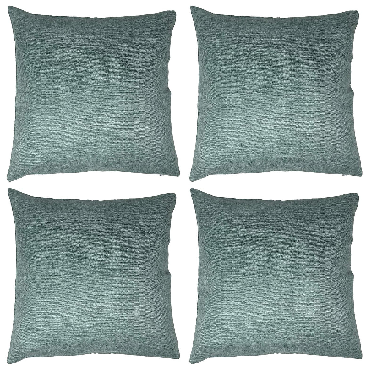 allgala Decorative Pillow Cover, 18" x 18" (Pack of 4), Teal