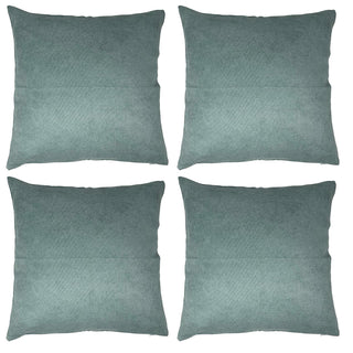 allgala Decorative Pillow Cover, 18" x 18" (Pack of 4), Teal