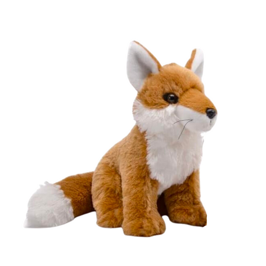 Unipak Brad's Forest Animal Baby Fox Plush Figure Toy, Kids Toddler Baby Stuffed Animal Toy, 4-inch Height