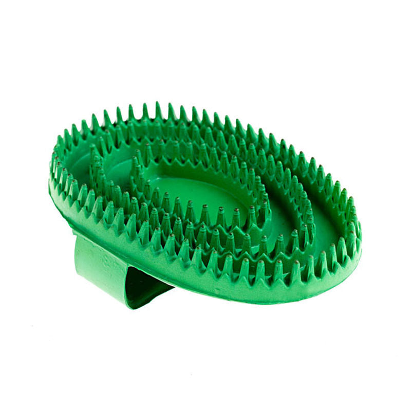 Horze Rubber Curry Comb — Green