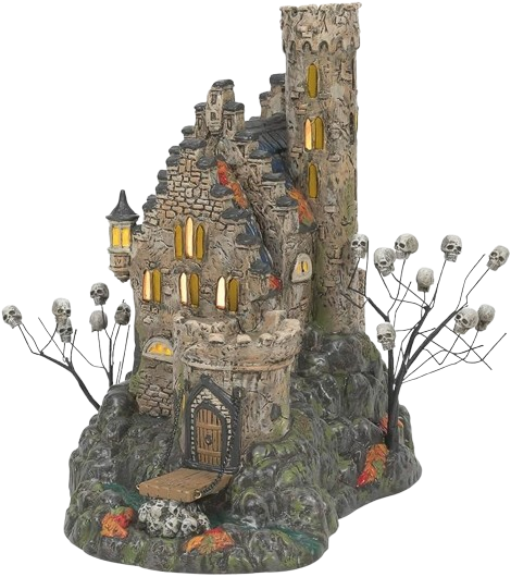 *Department 56 Snow Village Halloween Castle Calvaria Light Building