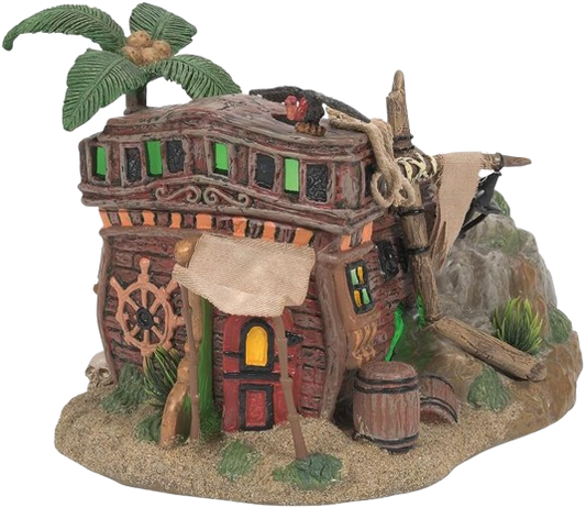 *Department 56 Snow Village Halloween Pirate Haven Hideaway Light Building