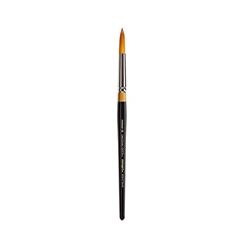 KingArt Original Gold 9000 Series , Premium Artist Brush, Golden TAKLON Round-Size: 12