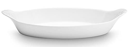 Pillivuyt Porcelain 8-1/2-by-5-Inch Oval-Eared Dish