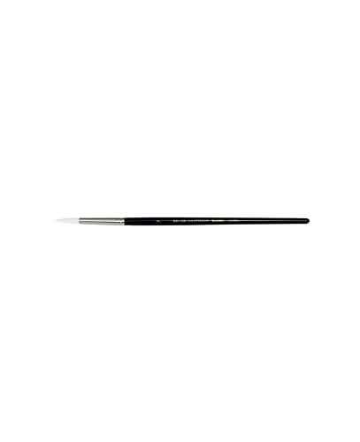 Yasutomo Silverado Brush, White Nylon, Size 7