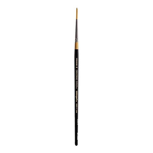 KingArt Original Gold 9350 Series , Premium Artist Brush, Golden TAKLON Liner-Size: 4, 4