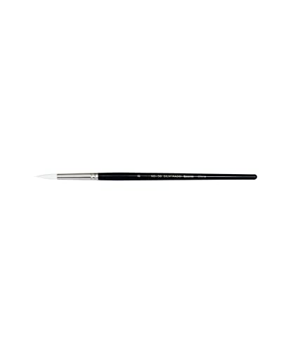 Yasutomo Silverado Brush, White Nylon, Size 8