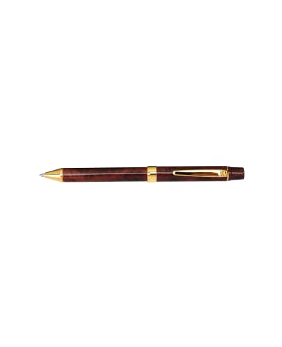 Yasutomo TP30BR QuadPoint Twist Pen, Brown Marble