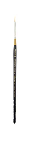 KingArt Original Gold 9020 Series , Premium Artist Brush, Golden TAKLON MAX Round-Size: 0, 0