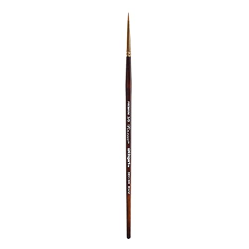 KINGART Finesse 8000 Round Series Kolinsky Sable Synthetic Blend Premium Watercolor Artist Brushes (2)