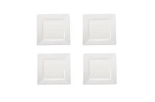 BIA Cordon Bleu 905162WS4SIOC White Square Plate, Set of 4, 10-Inch Length
