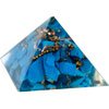 Kheops International Temple Slug Orgone Color Resin Pyramid Firozi - Throat Chakra