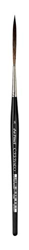 Gregory Daniels Fine Arts da Vinci Watercolor Casaneo Watercolor Brush, 8, Black