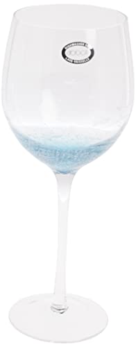 Abbott Collection  Blue/Clear Fish Cut Goblet