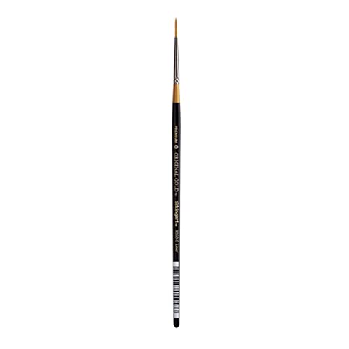 KingArt Original Gold 9350 Series , Premium Artist Brush, Golden TAKLON Liner-Size: 0, 0