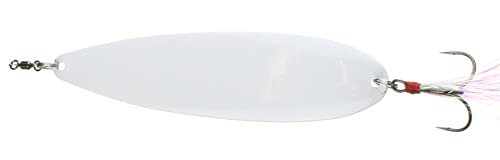 Nichols Lures 6FS16-25 6" Ben Parker Mini Magnum Flutter Spoon, Snow, 2.5oz