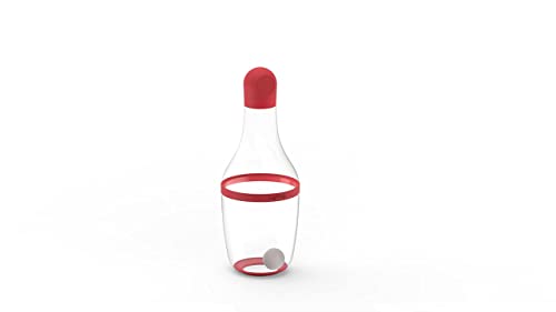 L√©ku√© Salad Dressing Shaker, Red, 7.2 x 7.2 x 19.1 cm (0205700R14U150)