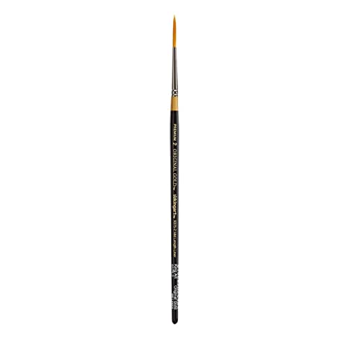 KINGART Original 9375 Series, Golden Taklon Mid-Length Liner, Black/Gold