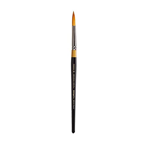 KingArt Original Gold 9000 Series , Premium Artist Brush, Golden TAKLON Round-Size: 10