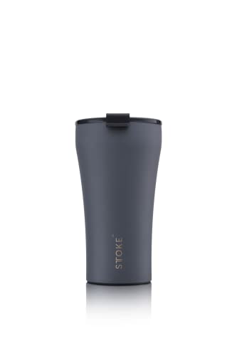Sttoke Leakproof Ceramic Reusable Coffee Cup 16 Oz - Slated Grey