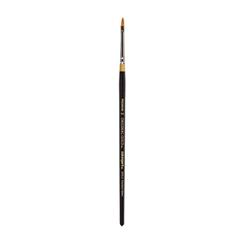 KINGART Original Gold 9515 Series, Golden Taklon Pointed Filbert (2)