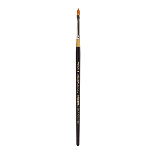 KINGART Original Gold 9515 Series, Golden Taklon Pointed Filbert (4)