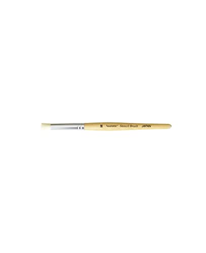 Yasutomo JSBM Stencil Brush, Medium, 6-inch Length