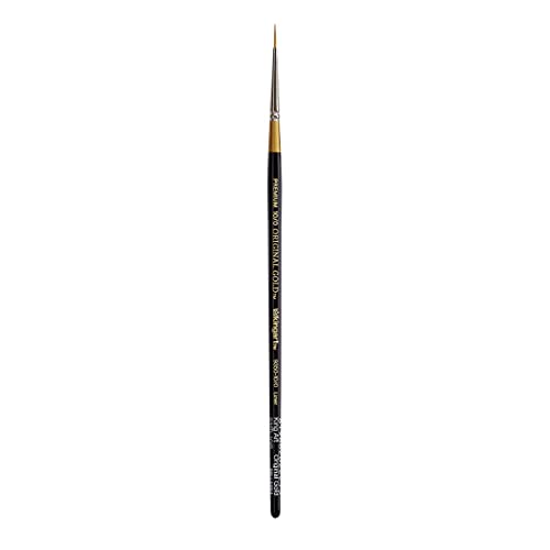 KingArt Original Gold 9350 Series , Premium Artist Brush, Golden TAKLON Liner-Size: 10/0