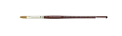 Chartpak Grumbacher Goldenedge Golden Toray Filbert Watercolor Brush, Synthetic Bristles, Size 2 (4625.2)