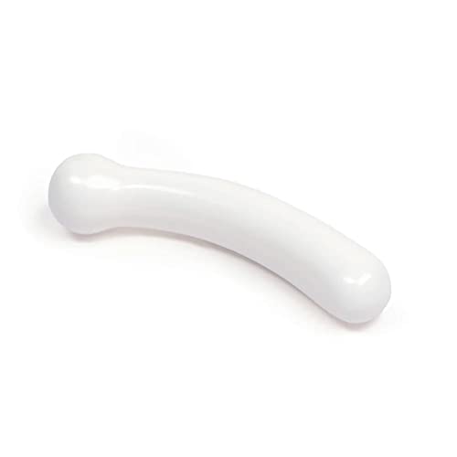 Chakrubs The Rabbit Jade Curve Massage Sticks Sex Toy, 6.75 inch, White Jasper