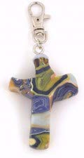 Calypso Studios by First & Main 3" Comforting Clay Cross Clip, Abalone, Multi